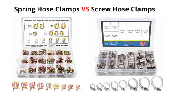 Spring hose clamps vs screw