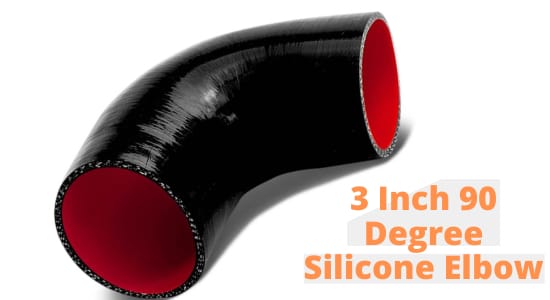 3 inch 90 degree silicone elbow