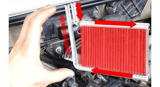 Can you reverse heater core hoses